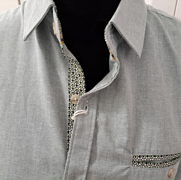 NWT Craft & Flow Button Up Short Sleeve Shirt  Size L - Picture 2 of 13